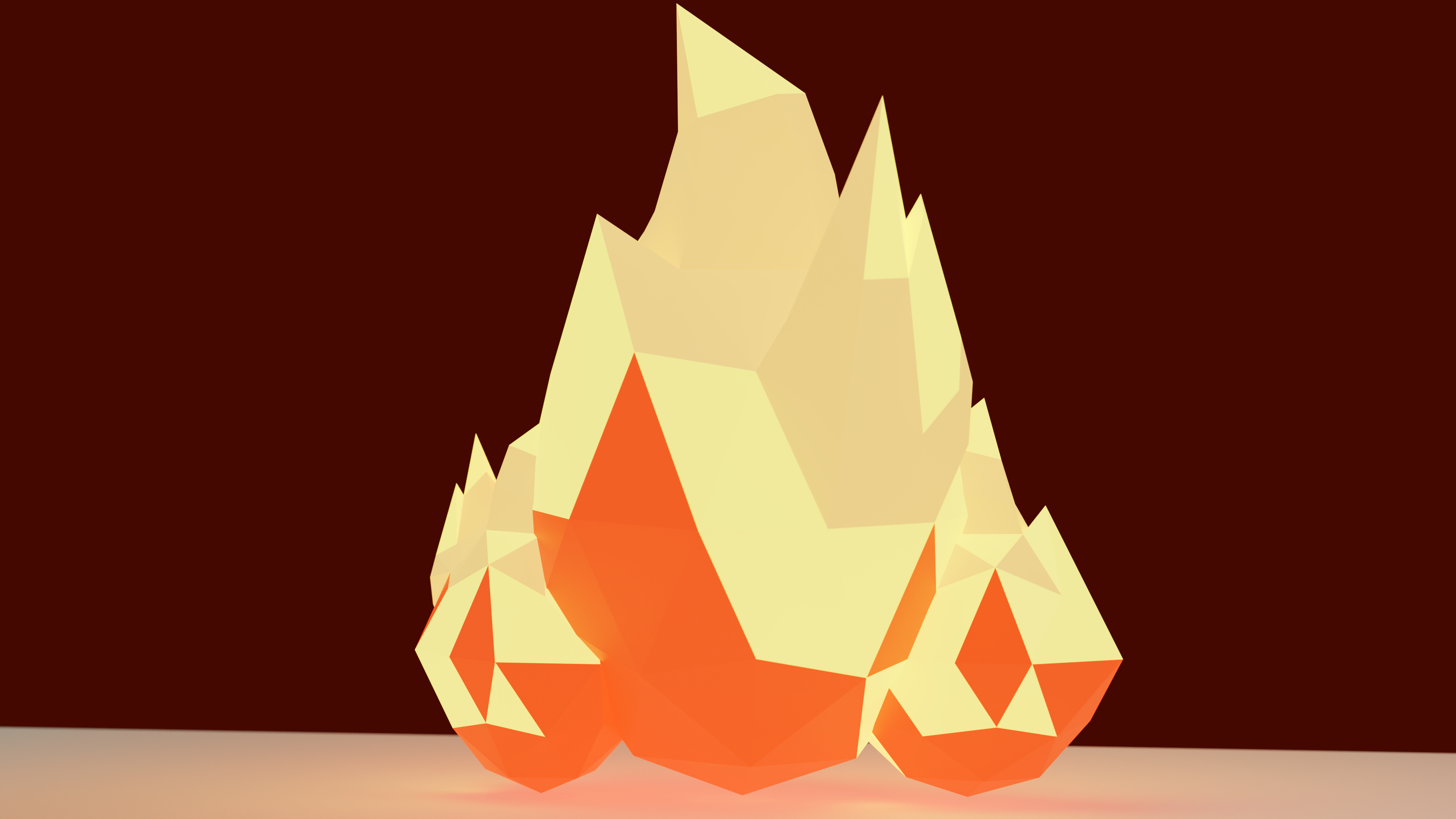 Low Poly Fire CC0 preview image 2